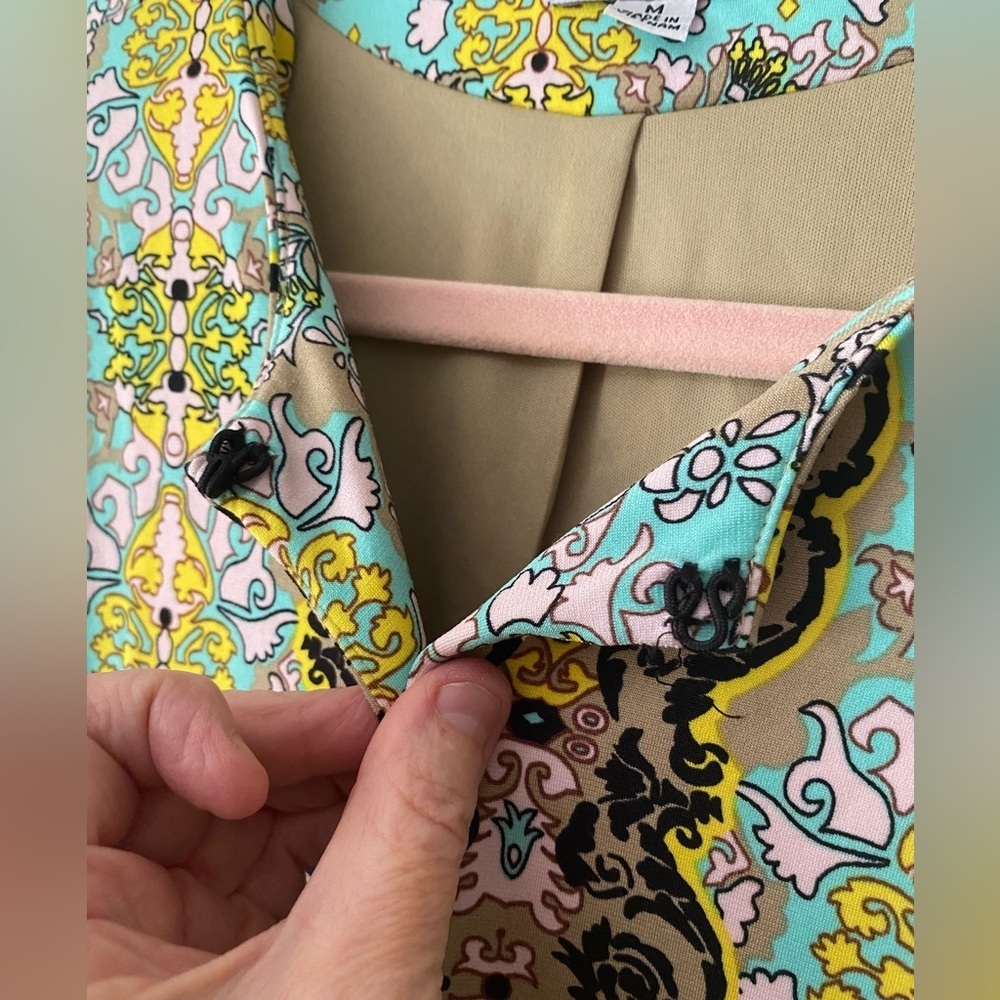 Joan Rivers Multicolor Patterned Jacket - image 5